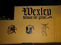 Wexley School for Girls stencil image wall-1